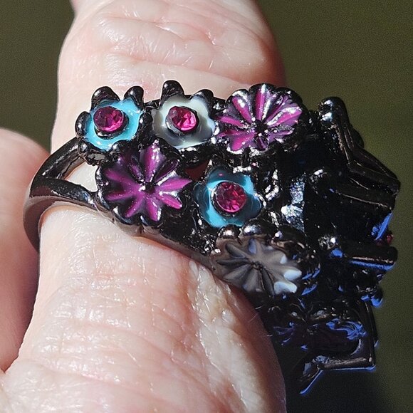 🕷️💐Spider / Floral Ring GORGEOUS - NWOT💐🕷️ - Picture 4 of 16